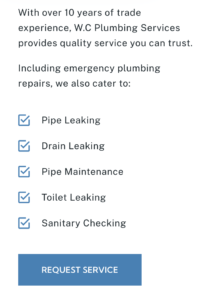 Port Carling plumbing provided by W.C Plumbing Services