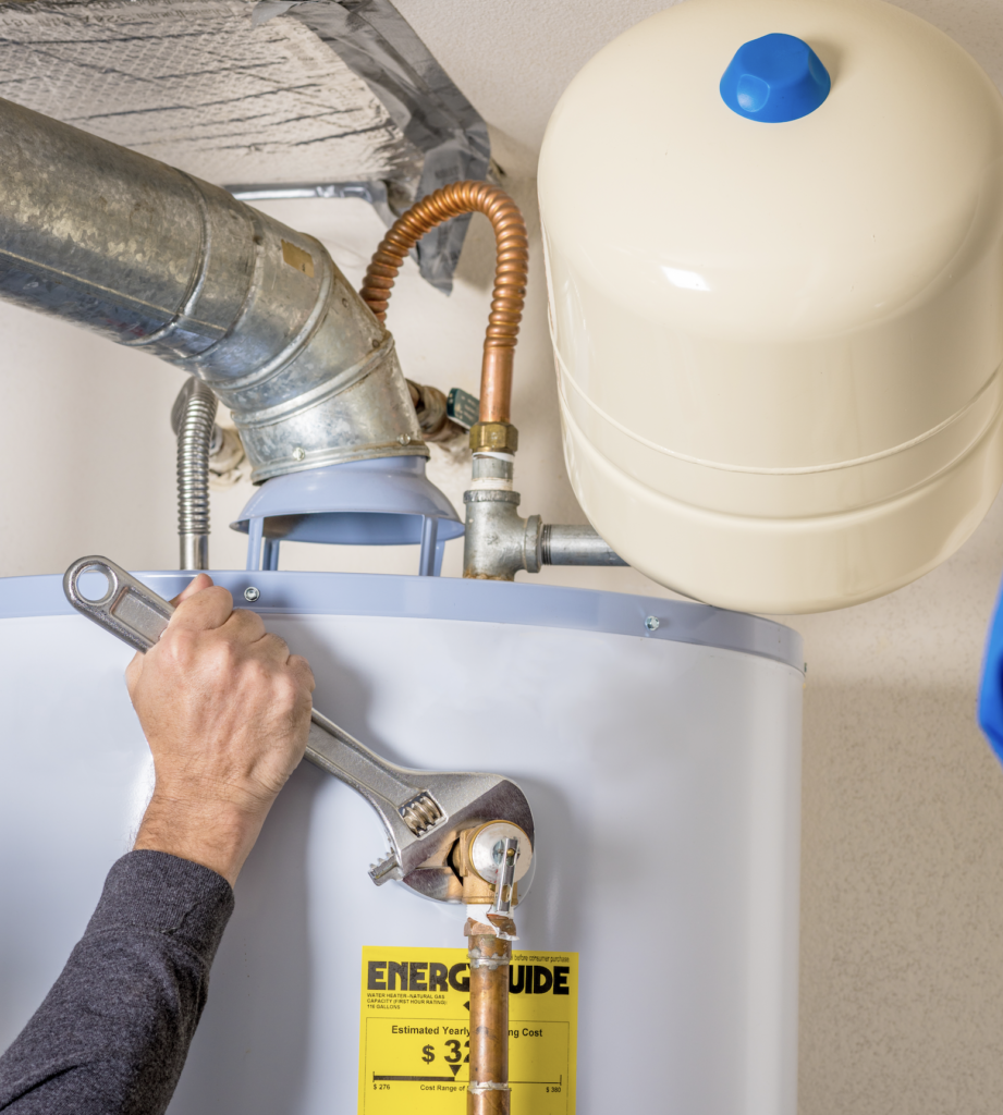 check your water heater to ensure properly winterized plumbing