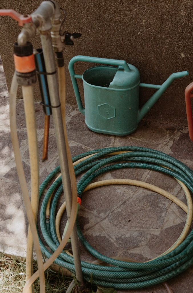 disconnect outdoor water hoses for proper winterized plumbing